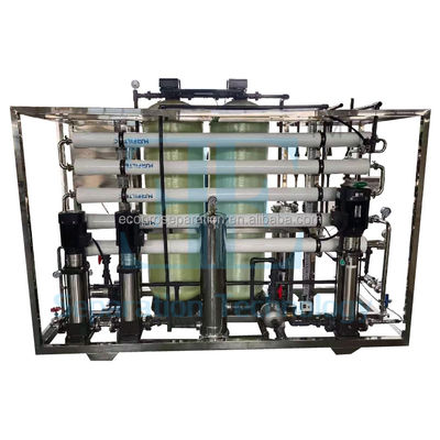 น้ําบริสุทธิ์ เครื่องกรองน้ําออสโมซิสกลับอุตสาหกรรม 1m3/H-200m3/H น้ําหนัก 300 kg