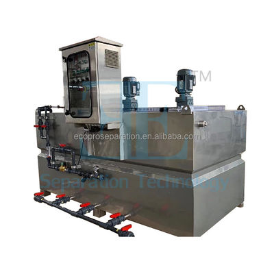 ระบบปริมาณโพลิเมอร์ที่ควบคุมโดยชไนเดอร์ พร้อมเครื่องปั่นเก็บ 0.75kw