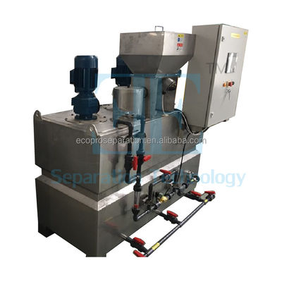 ระบบปริมาณโพลิเมอร์ที่ควบคุมโดยชไนเดอร์ พร้อมเครื่องปั่นเก็บ 0.75kw