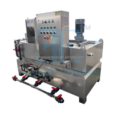 0.75kw อุปกรณ์ปริมาณเคมี หน่วยปริมาณโพลีเมอร์ ผลิตภาพ 2000L/H