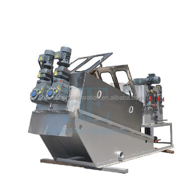 12000L/H สลัด dewatering เครื่องพัดสกรู การบําบัดน้ําเสีย