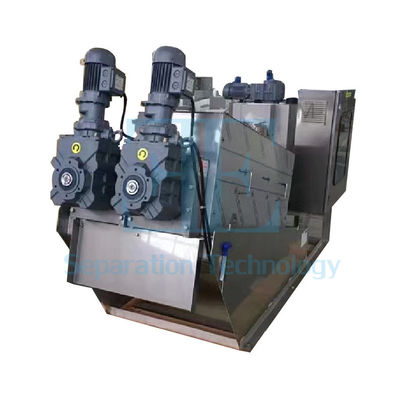 12000L/H สลัด dewatering เครื่องพัดสกรู การบําบัดน้ําเสีย
