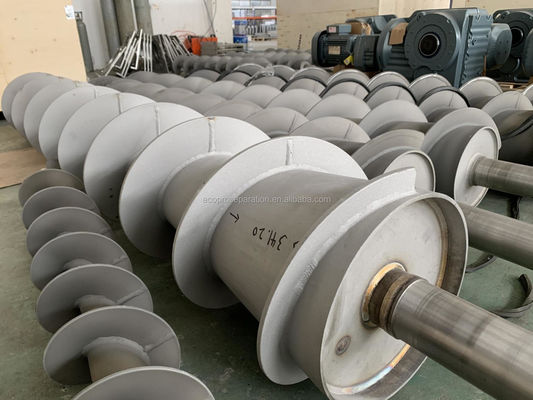 12000L/H สลัด dewatering เครื่องพัดสกรู การบําบัดน้ําเสีย