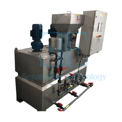 ระบบปริมาณยา 2000L/H อัตโนมัติ พร้อม PLC การควบคุมจอสัมผัสและเครื่องปั่นเก็บ