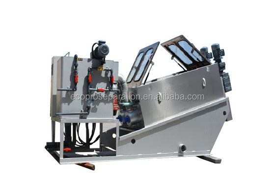 เครื่องรีดตะกอนแบบสกรูสำหรับการบำบัดน้ำเสียจากโรงงานอุตสาหกรรม