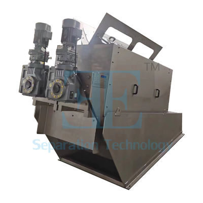 เครื่องรีดตะกอนแบบสกรูอุตสาหกรรม 1kW ขนาด 3.6-45 ลบ.ม./ชม.